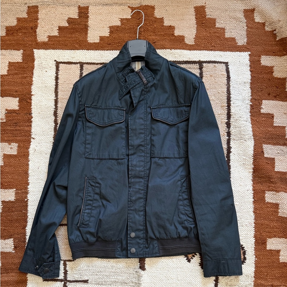 Massimo Dutti Navy bomber jacket